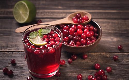 Compote de canneberges et baies