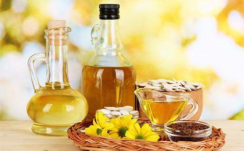 Hør og hvid solsikkeolie