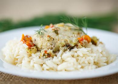 Poisson bouilli riz