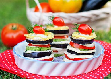 Sandwich-uri cu vinete