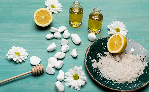 Ingredienser för saltvattenmask