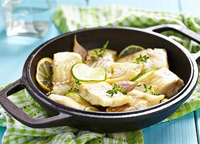 Poisson cuit à la vapeur