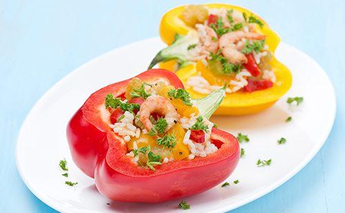 Riz et Crevettes Poivrons