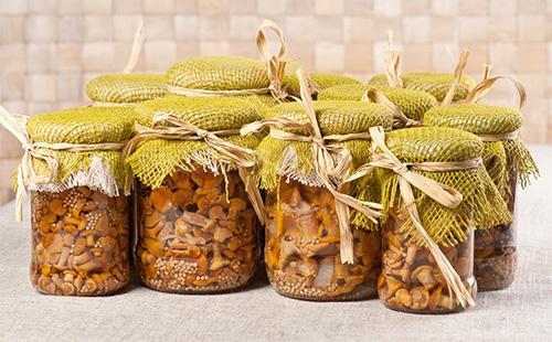 Bocaux de Chanterelles Marinées