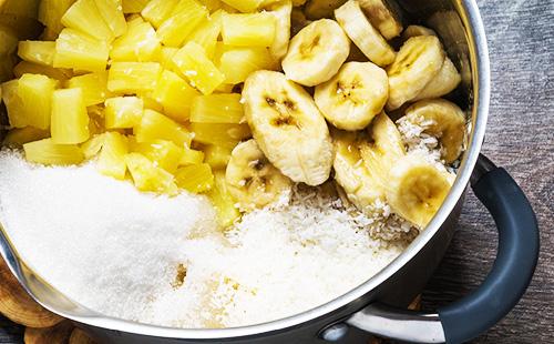 Ingrediente pentru dulceață de banane