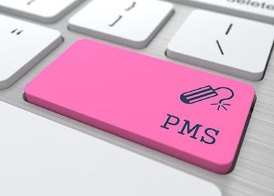 Botón rosa en el teclado