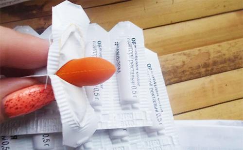 Suppositoire rectal à l'argousier