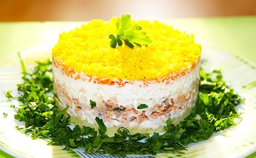 Salată Mimosa clasică