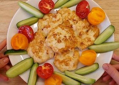 Gătit tăieturi fragede de piept de pui în conformitate cu rețeta cu fotografii pas cu pas.