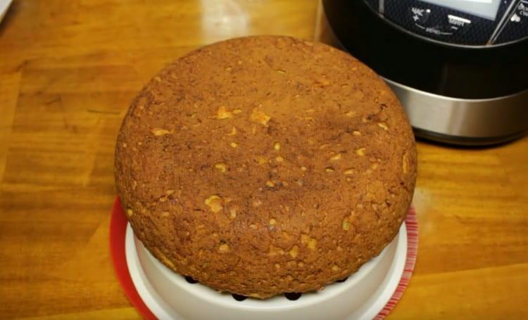 Kühler Karottenkuchen.