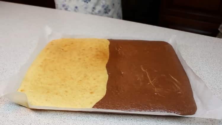 Per fer un pastís, el vapor segons una recepta pas a pas amb una foto, coure les coques