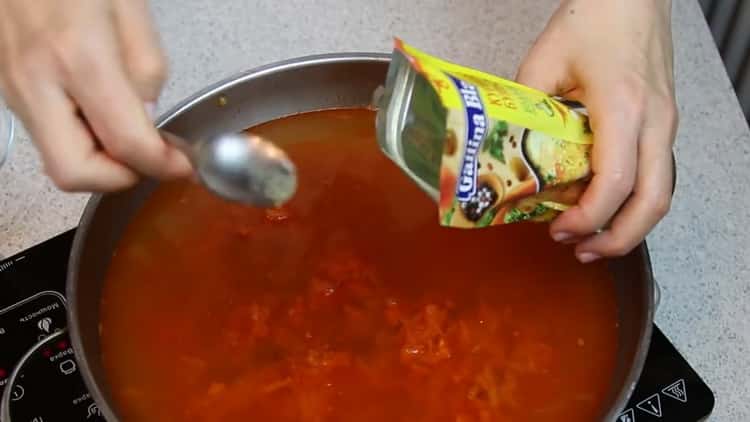 Добавете подправки към котлона