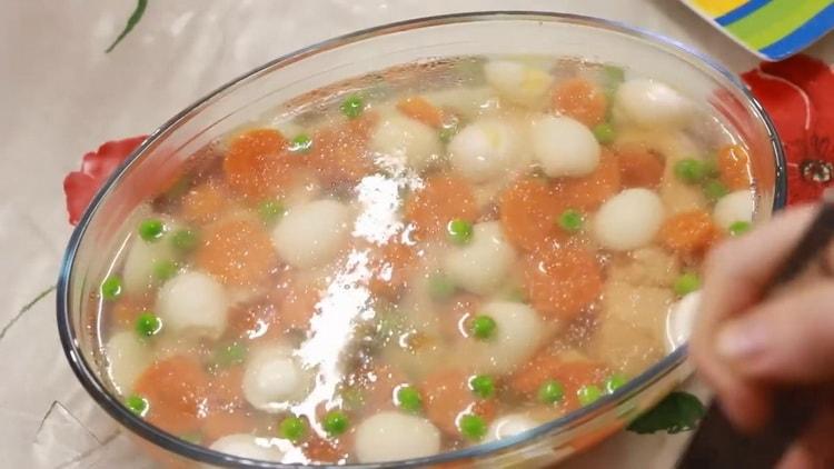 Filet de peix amb gelatina: recepta amb salmó