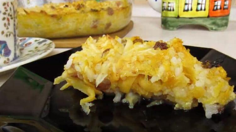 En sådan græskar gryderet vil behageligt diversificere din menu.