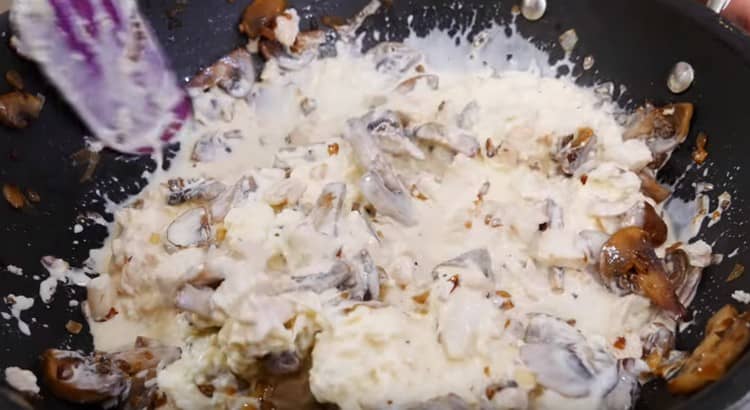 Die Füllung ist fertig.