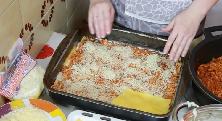 De nou, repeteix totes les capes del plat.