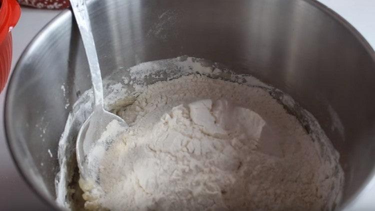 First, the dough can be mixed with a spoon.