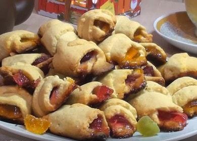 ملفات تعريف الارتباط الحلوة مع المربى: طهي طبقًا للوصفة مع صورة.