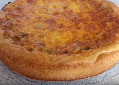 Torta de cogumelos delicada - a receita mais deliciosa
