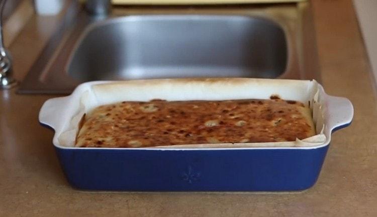 Esse bolo é cozido por no máximo 40 minutos.