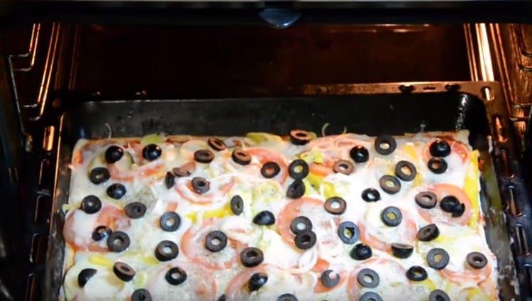 Enviamos pizza ao forno.