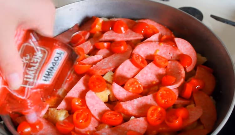 Dále distribuujeme kečup bodově.