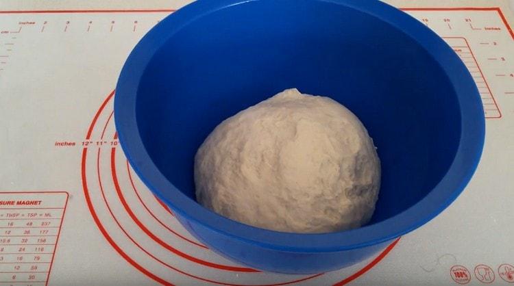 Hamuru ılık bir yerde bırakarak yükselmesini sağlayın.