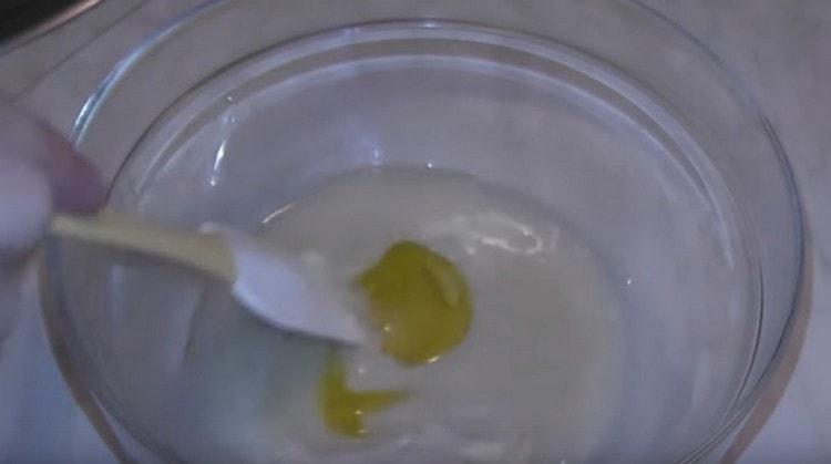 Add olive oil immediately.