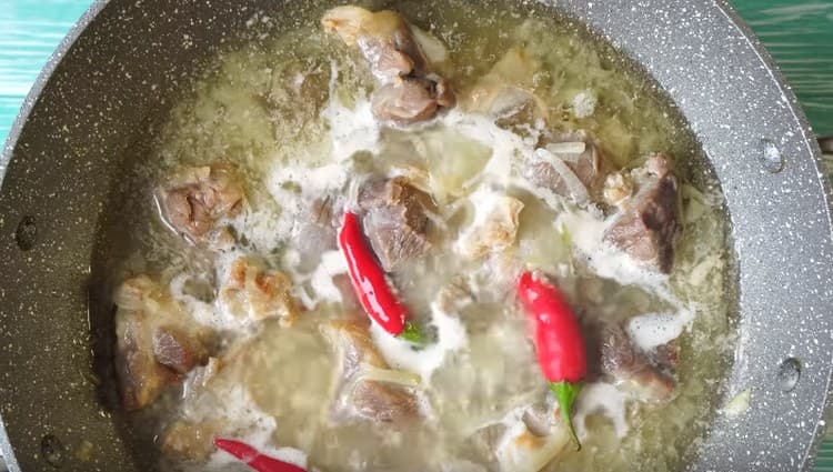 Colocamos três pimentas.