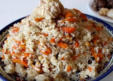 Cuire le pilaf ouzbek de droite à l'agneau: une recette avec des photos étape par étape.