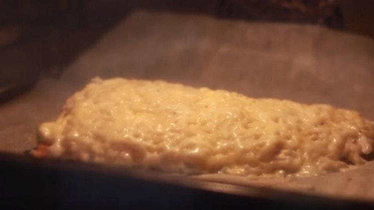 Trimitem pește la cuptor.