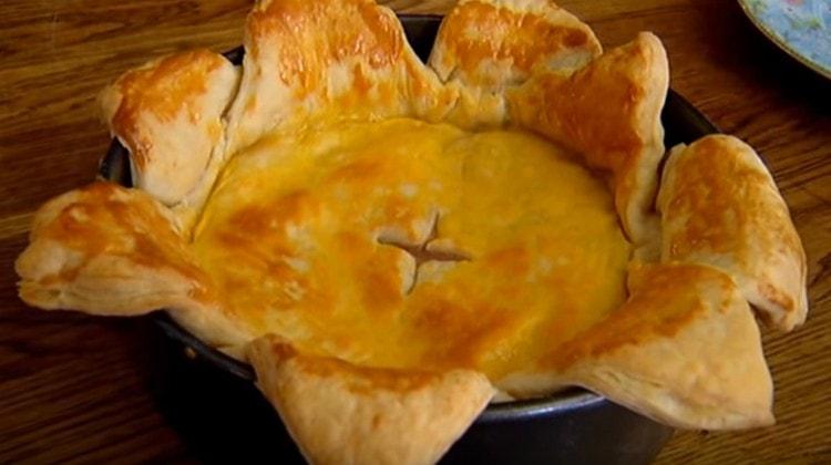 Ini adalah cara yang asal untuk merancang lapisan kek dengan daging.