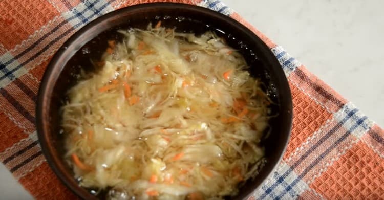 Varza se spală bine.