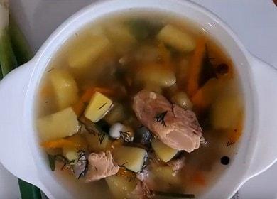 Urechea apetisantă din cap și coada somonului roz: o rețetă cu fotografii și videoclipuri pas cu pas.