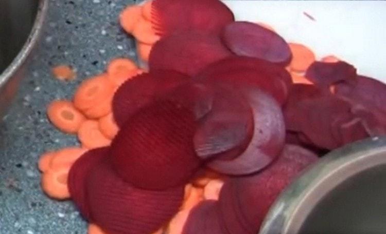 Sfeclă de sfeclă și morcovi.