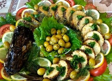 Șteche umplută gustoasă și frumoasă: o rețetă cu fotografii și videoclipuri pas cu pas.