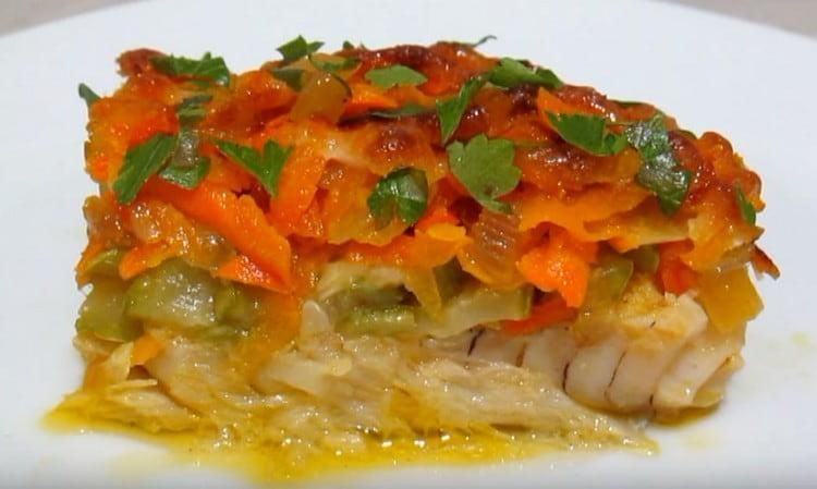 Такова ястие с риба ще се съчетае добре с всяка гарнитура.