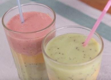 Gătirea unui smoothie original de rețete cu fotografii pas cu pas.