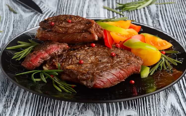 لحم البقر entrecote جاهز