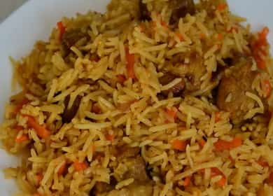 Pilaf dans une mijoteuse selon une recette pas à pas avec photo