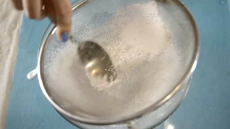 Um die Glasur für Ingwerplätzchen vorzubereiten, bereiten Sie die Zutaten vor