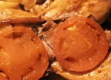 Iepurele în cuptor în ansamblu, conform unei rețete pas cu pas cu o fotografie