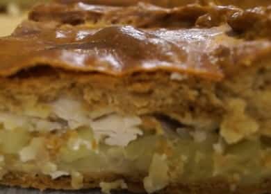 Hühner- und Kartoffelhühnertopf in einem schrittweisen Rezept mit Foto