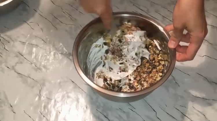 لإعداد ملفات تعريف الارتباط بدون دقيق ، تحضير العجين