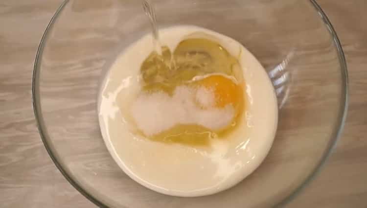 Chcete-li vytvořit soubory kefirů, připravte ingredience