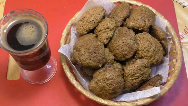 Galletas de café rápido en margarina: una receta rápida