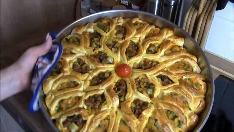 Pastel de carne al horno: muy bonito y delicioso.