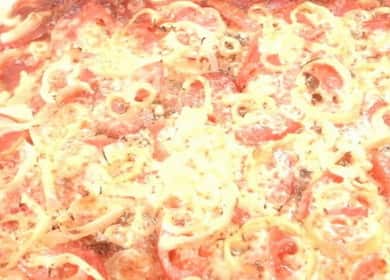 Fırında lezzetli puf böreği pizza yemek pişirmeyi öğrenmek nasıl