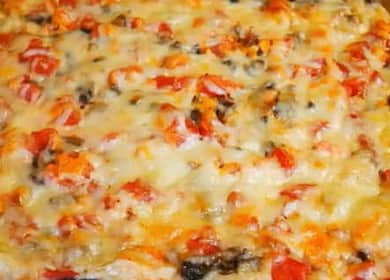 Lezzetli pişmiş pizza yemek yapmayı öğrenmek nasıl