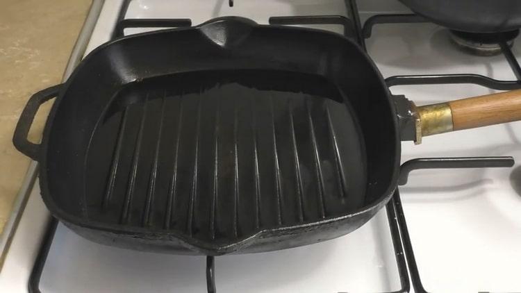 För att förbereda smältan, förbered dig på att värma pannan